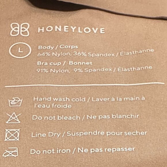 Honeylove V-Neck Wireless Bra, Size Large, Color Sand, NWOT - Picture 3 of 8